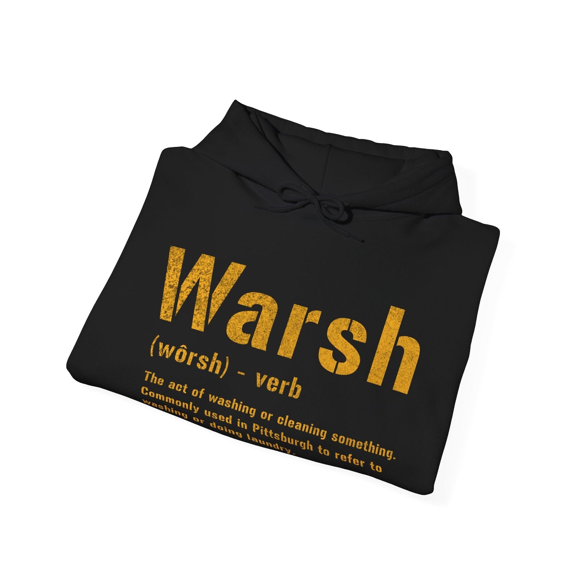 Warsh Definition Hoodie - Pittsburghese Sweatshirt Hoodie Printify 