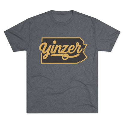Yinzer State of Mind Tri-Blend Tee - Pennsylvania Pride T-Shirt Printify S Tri-Blend Premium Heather 