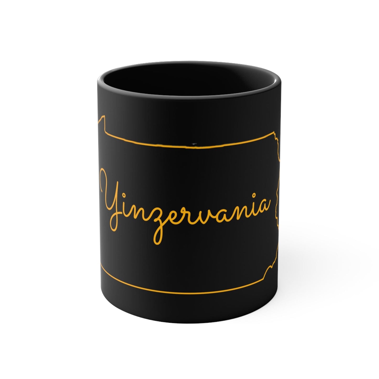 Yinzervania 11oz Coffee Mug - Pittsburgheese Mug Printify Black 11oz 