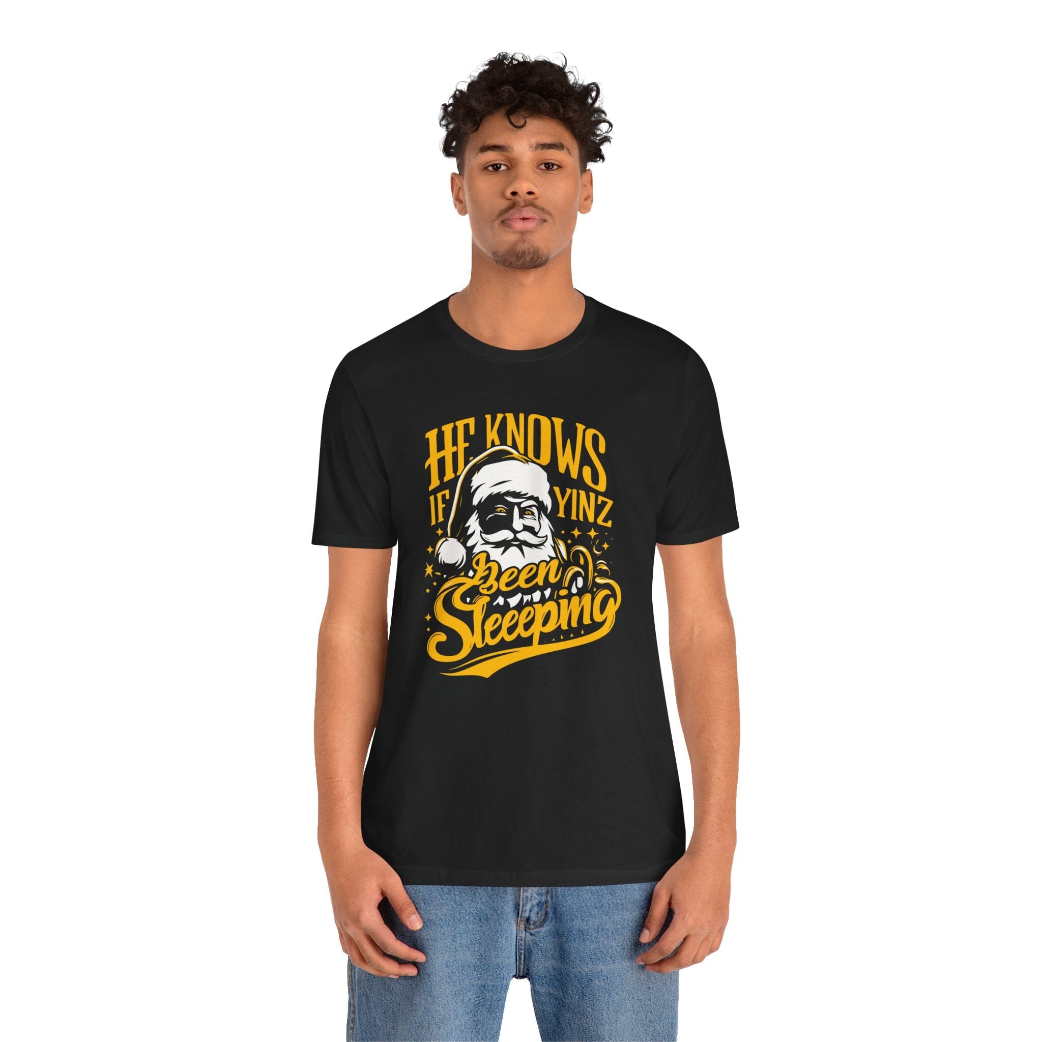 Yinzer Santa Christmas T-Shirt product image alternate view 5 | Yinzergear