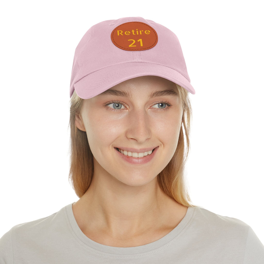 Retire 21 Leather Patch Hat Pittsburgh hat product image alternate view 34 | Yinzergear