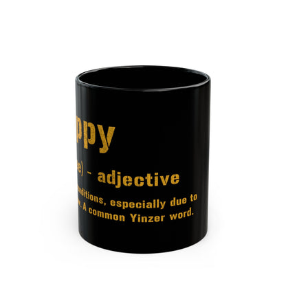 Slippy Coffee Mug Pittsburghese | Black and Gold 11oz Mug | Perfect Gift for Yinzers Mug Yinzergear 