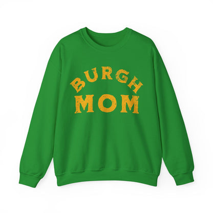 Burgh Mom Sweatshirt - Pittsburgh Mom Gift Sweatshirt Yinzergear S Irish Green 