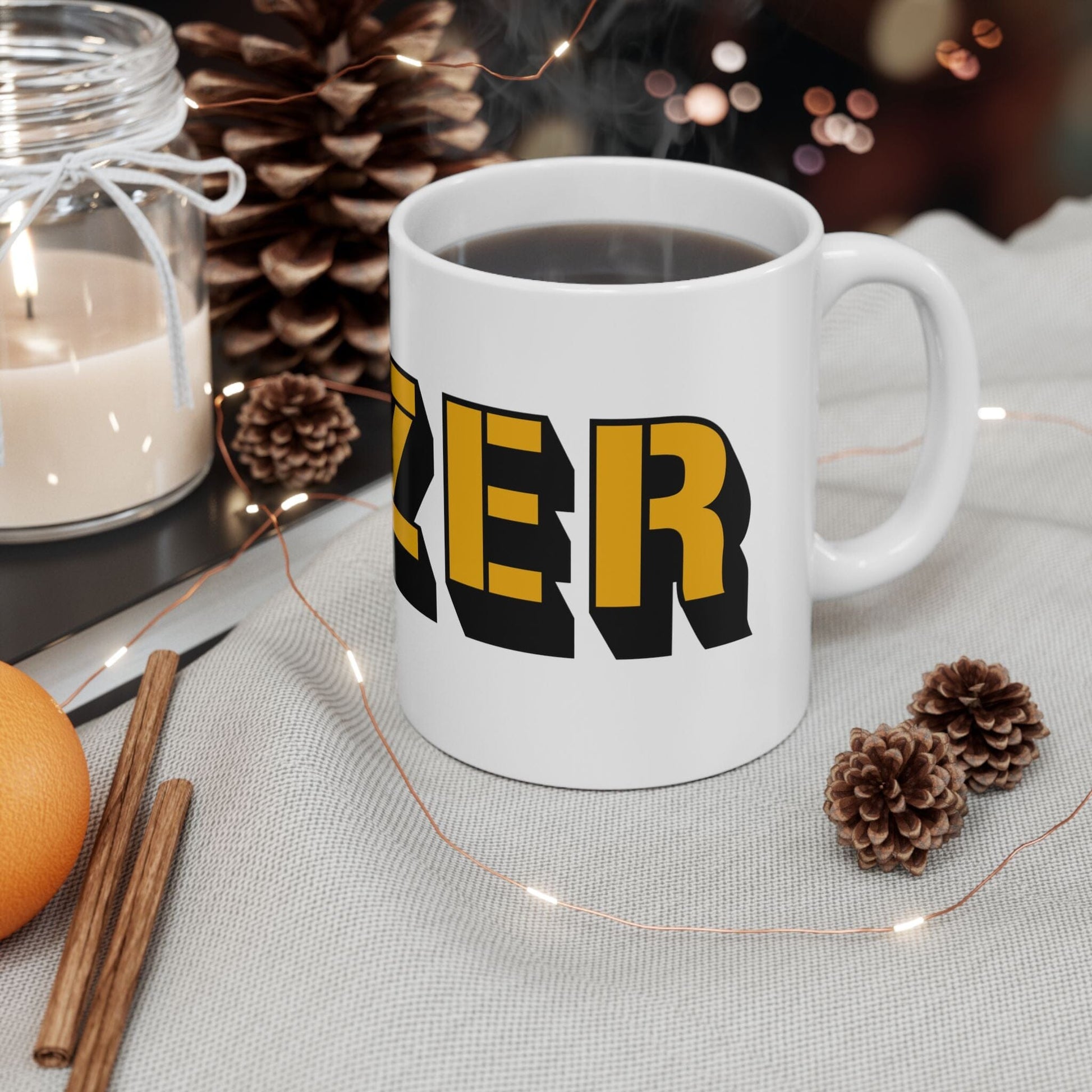 Yinzer Coffee Mug – 11oz Ceramic Mug for Pittsburgh Lovers | Microwave & Dishwasher Safe | Steel City 412 Cup Mug Printify 