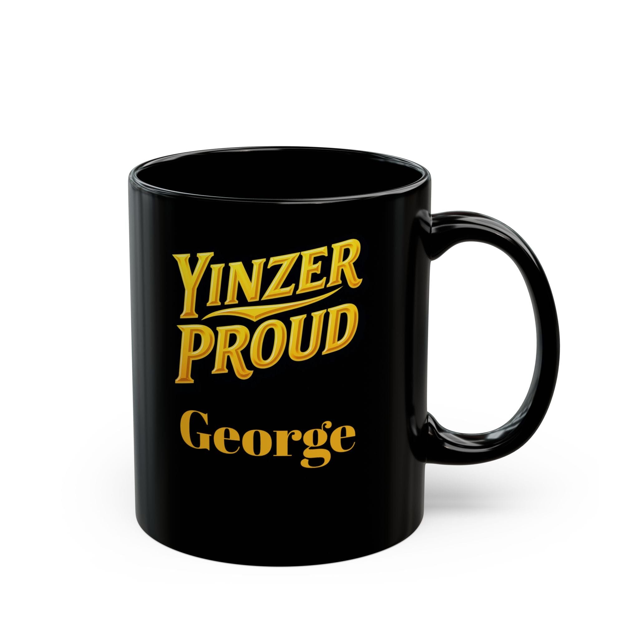 Custom Black Ceramic Mug in black | Yinzergear