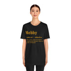 Nebby Pittsburghese definition shirt product image mockup view | Yinzergear