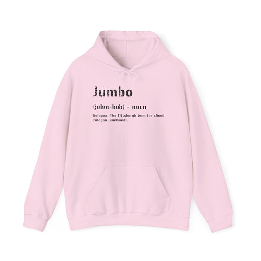 Jumbo Pittsburghese Hoodie - Steel City Slang Gift Hoodie Printify S Light Pink 