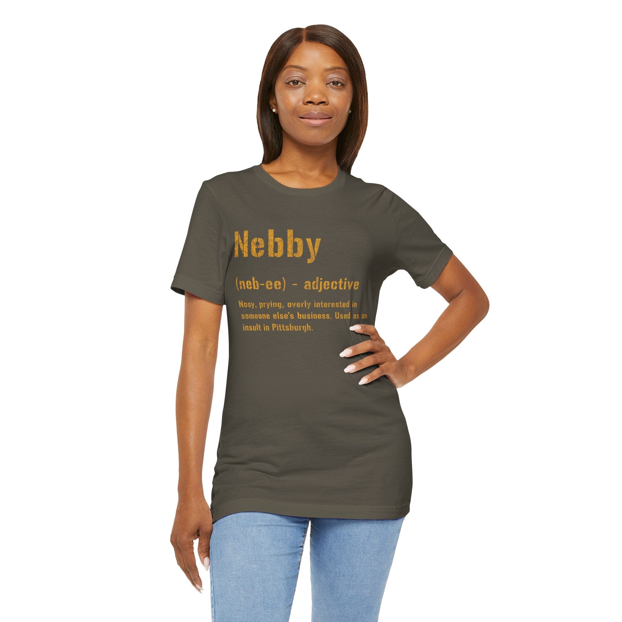 Nebby Pittsburghese definition shirt product image alternate view 7 | Yinzergear
