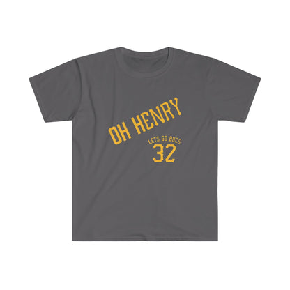 Oh Henry T-Shirt Pittsburgh Baseball T-Shirt Printify Charcoal S 