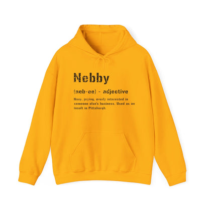 Nebby Definition Hoodie - Pittsburgh Pittsburghese Gift Hoodie Printify Gold S 