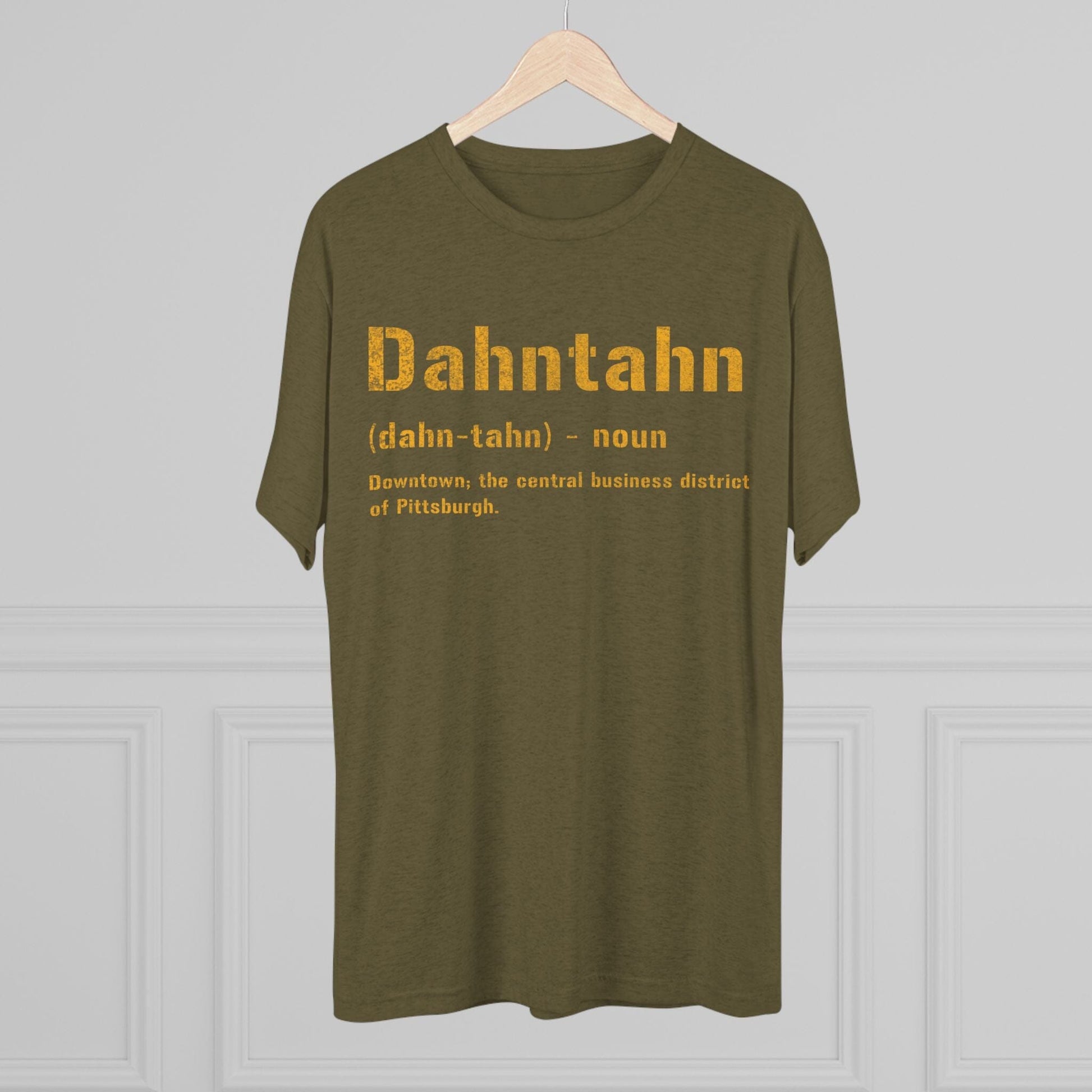 Dahntahn Tri-Blend Tee - Pittsburgh Pittsburghese Shirt T-Shirt Printify 