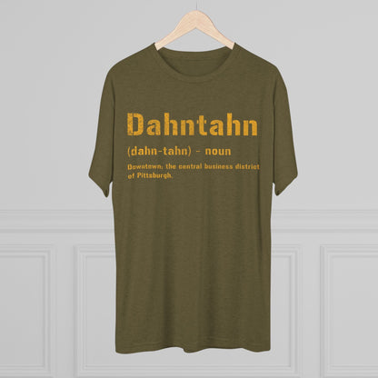 Dahntahn Tri-Blend Tee - Pittsburgh Pittsburghese Shirt T-Shirt Printify 