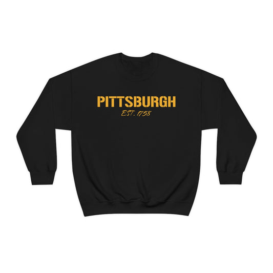 Pittsburgh EST 1758 Sweatshirt Sweatshirt Printify 