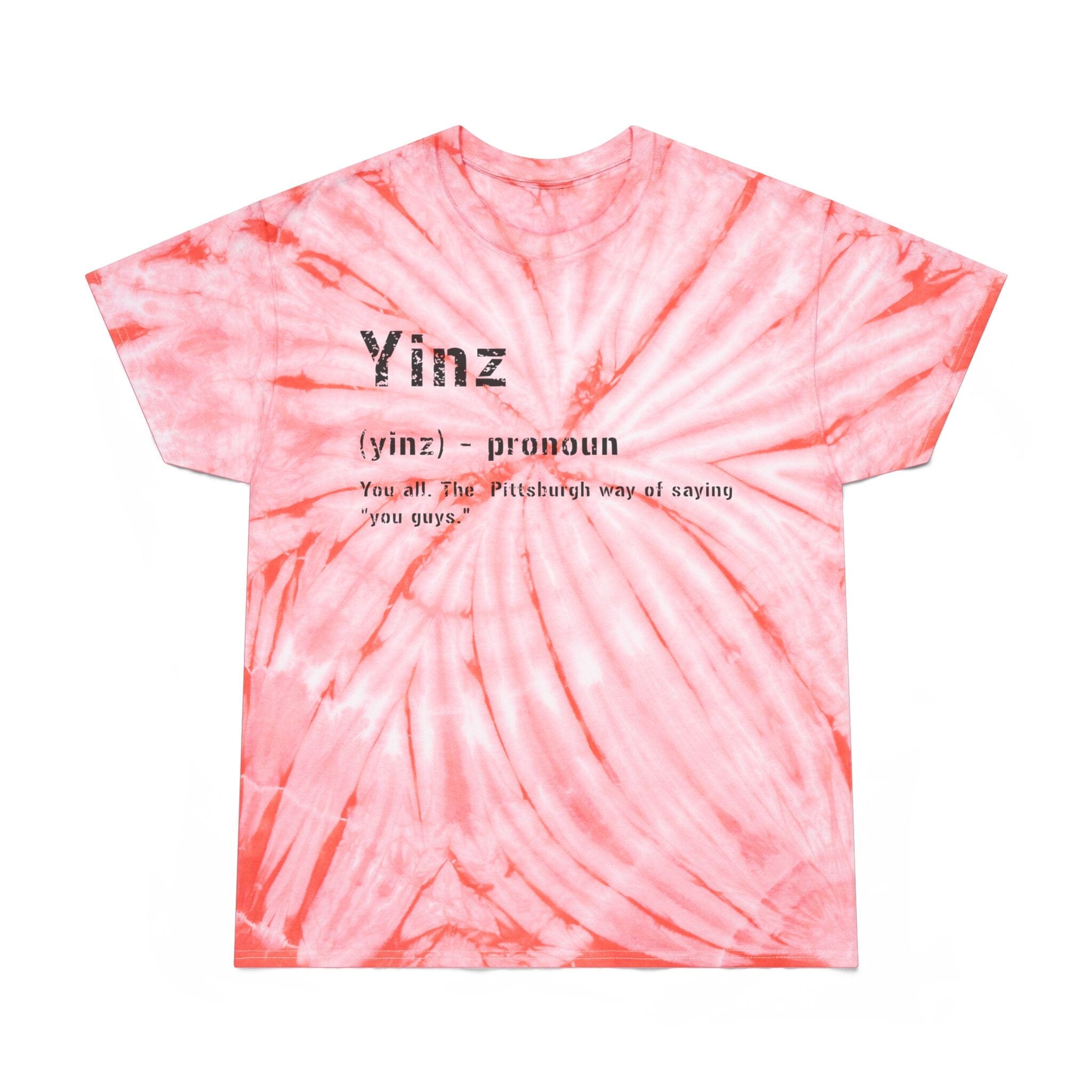 Yinz Tie-Dye Pittsburghese definition tee product image alternate view 3 | Yinzergear