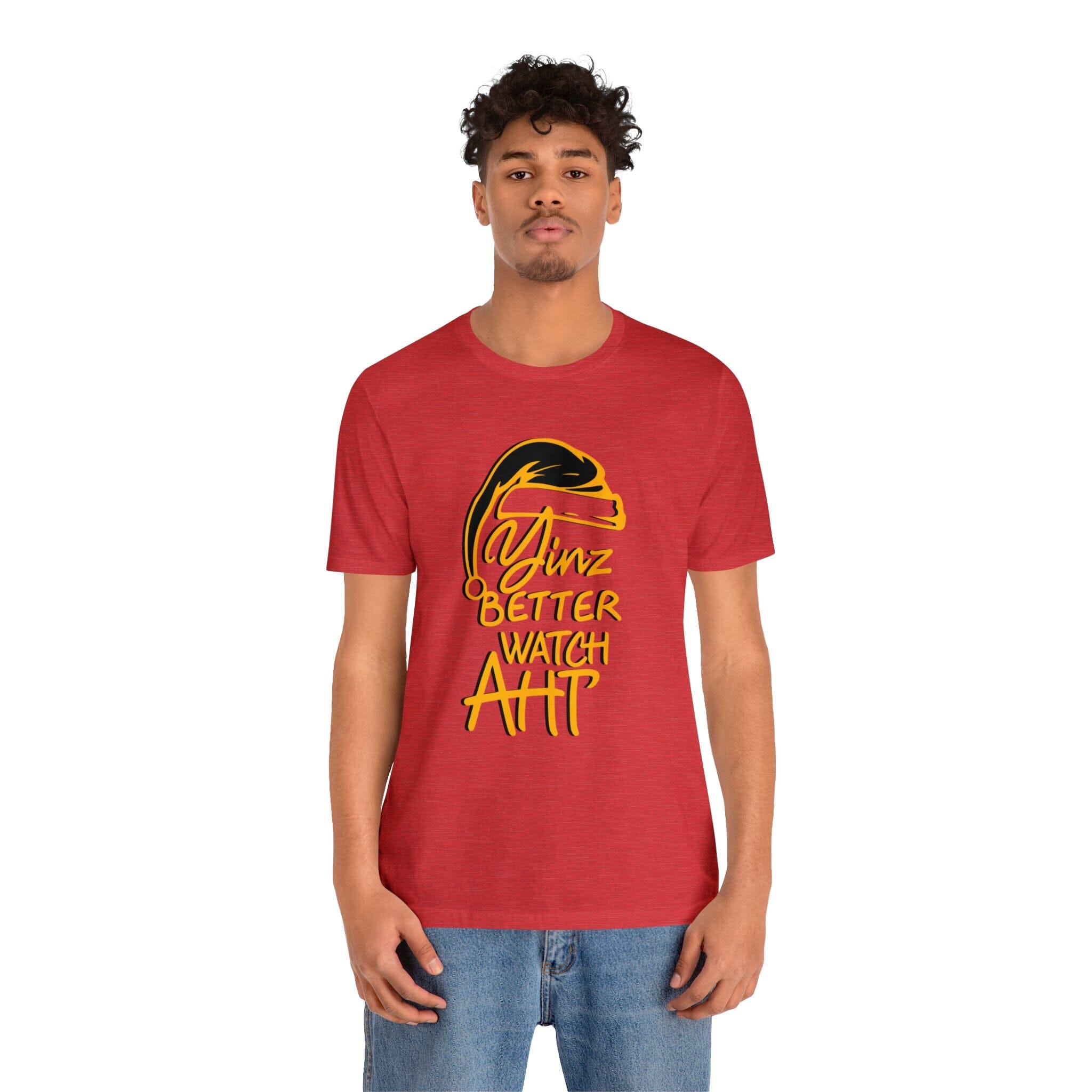 Yinz Better Watch Aht Christmas T-Shirt Pittsburgh tee product image alternate view 9 | Yinzergear