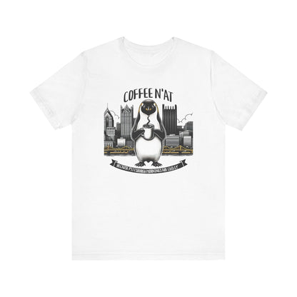 Coffee N'At T-Shirt - Pittsburgh Coffee Lover Gift T-Shirt Printify White S 