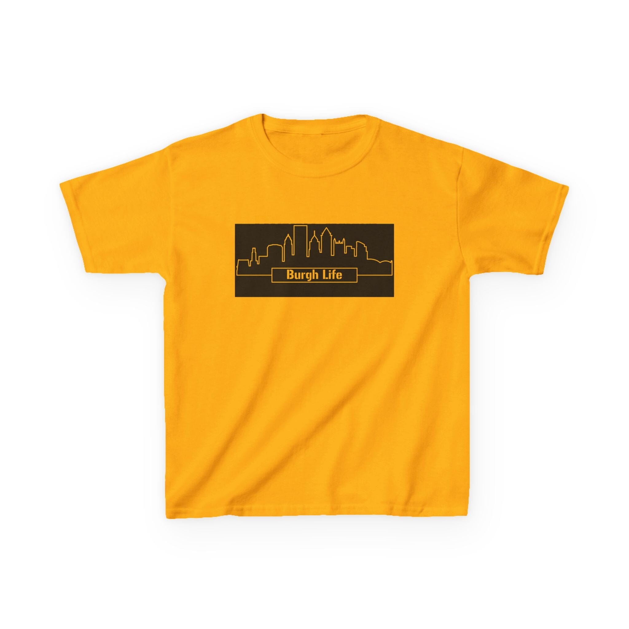 Burgh Life Kids T-Shirt on gold kids shirt | Yinzergear