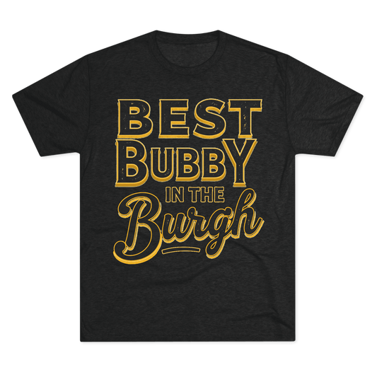 Bubby Tri-Blend Tee - Pittsburgh Grandma Gift - Burgh T-Shirt Yinzergear S Tri-Blend Vintage Black 