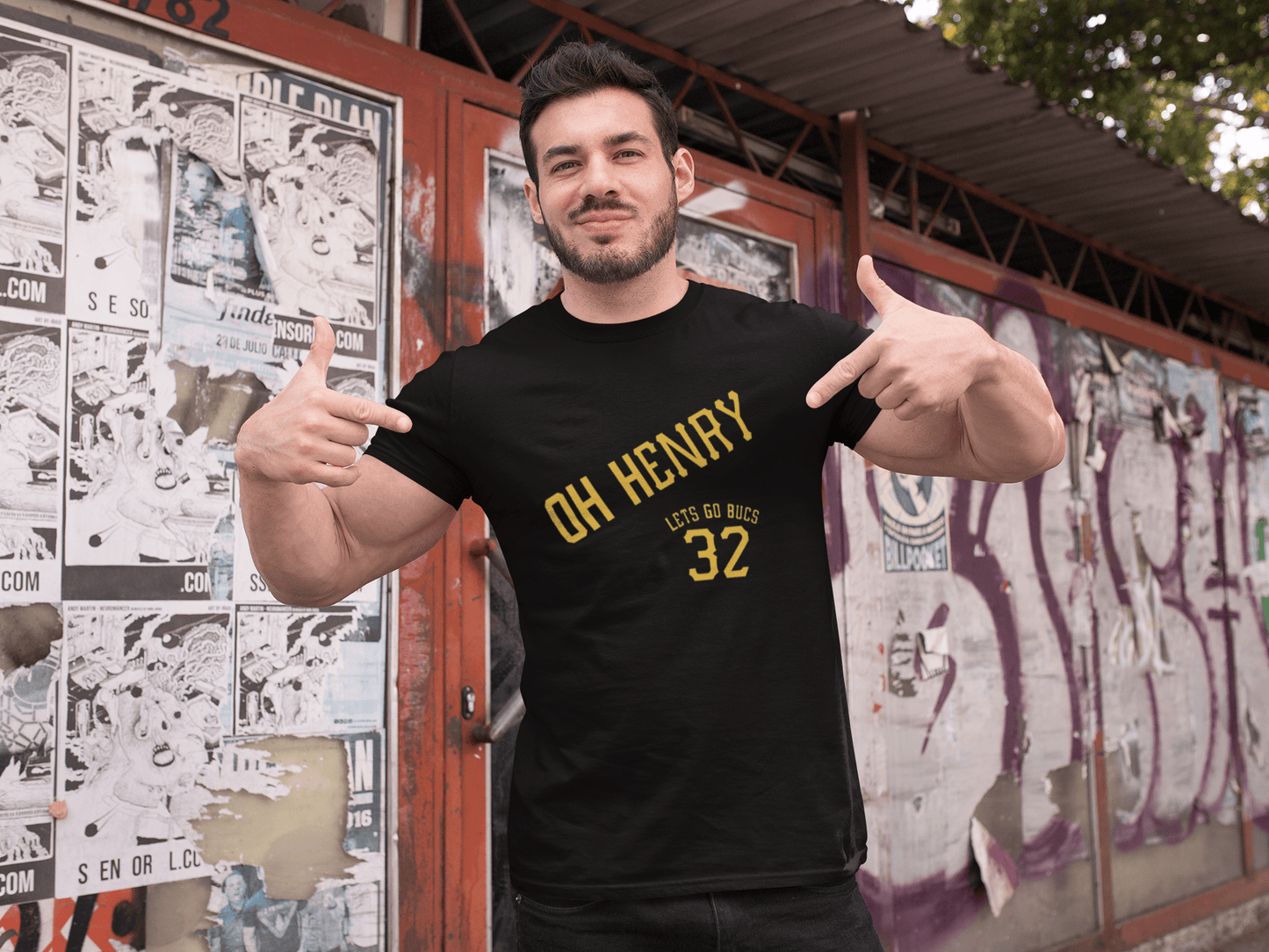 Oh Henry T-Shirt Pittsburgh Baseball T-Shirt Printify 