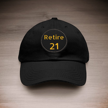 Retire 21 Hat With Leather Patch Hats Yinzergear 