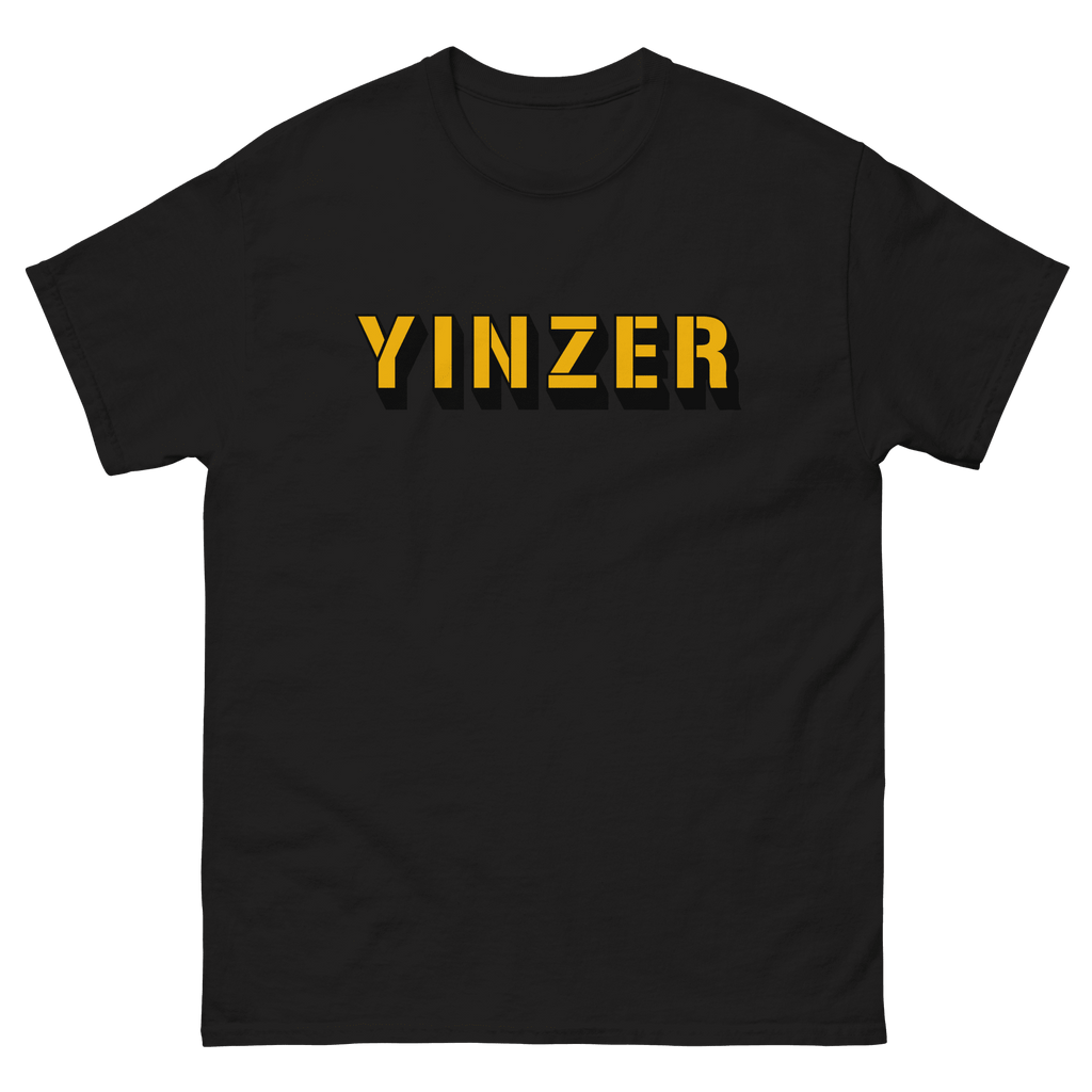 Yinzer T-Shirt Pittsburgh tee on black tee | Yinzergear