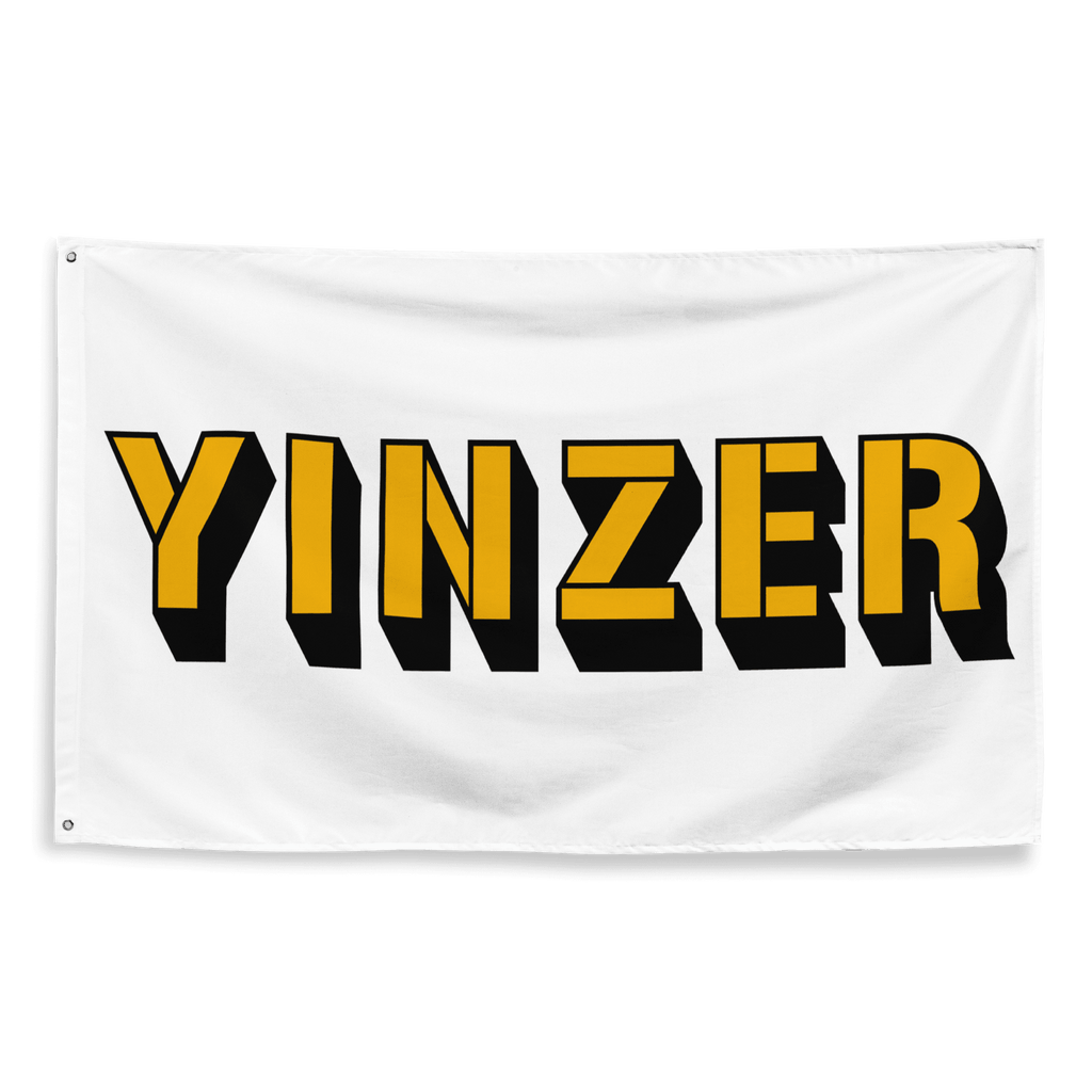 Yinzer Pittsburgh flag accessory on white accessory mockup view | Yinzergear