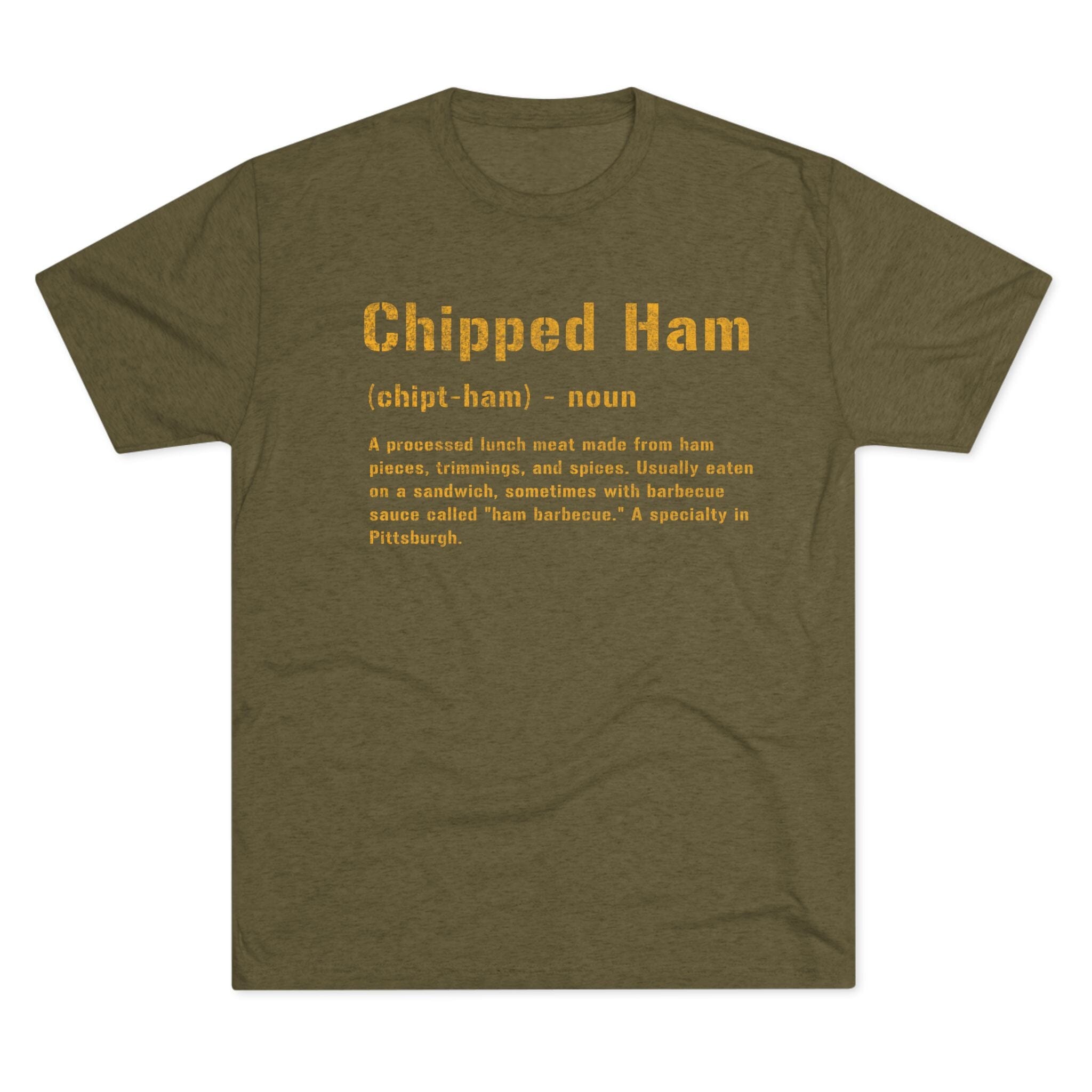 Chipped Ham Pittsburghese Tri-Blend T-Shirt product image 2