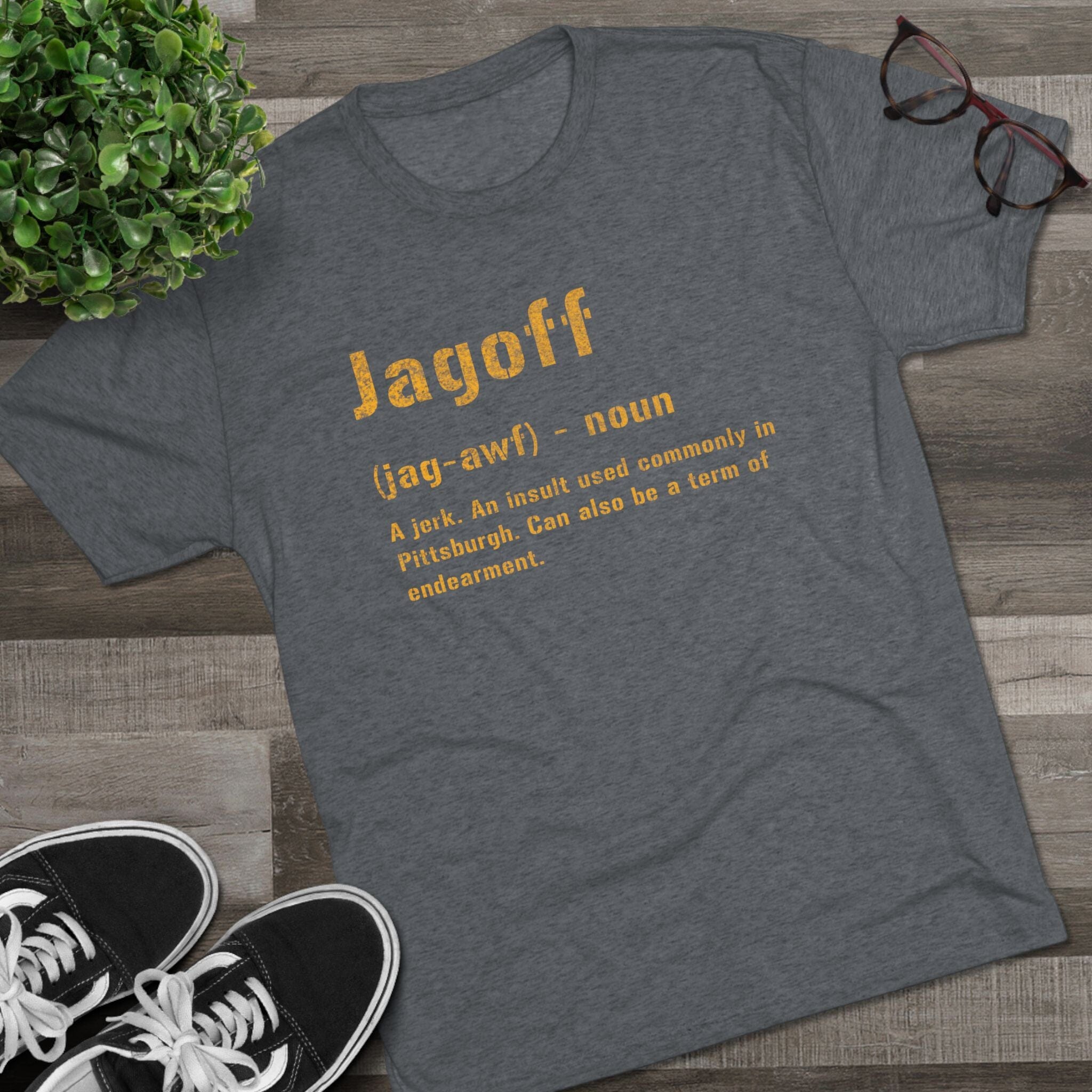 Jagoff Pittsburghese Tri-Blend T-Shirt product image 11