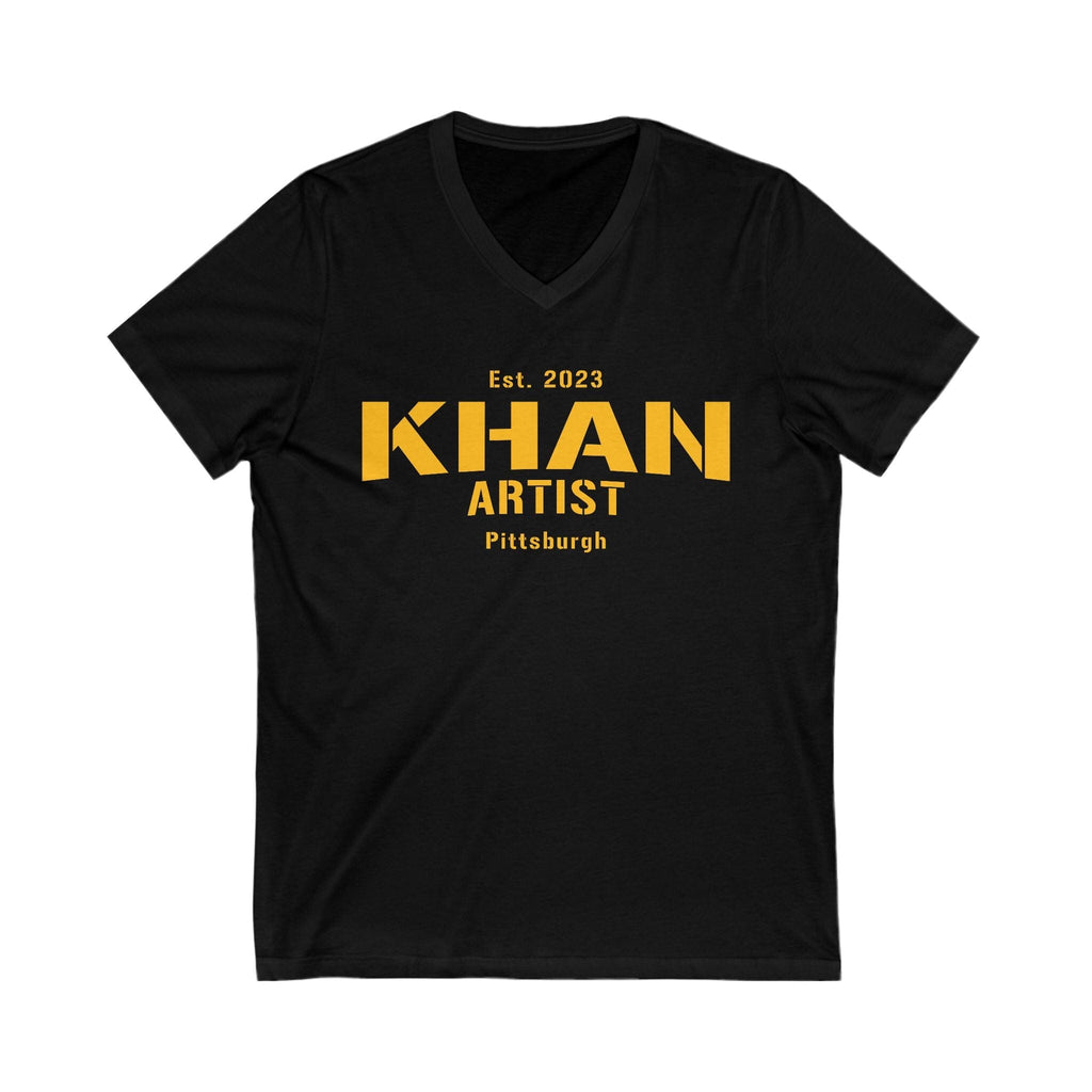 Khan Artist Steelers V-Neck T-Shirt product image 2