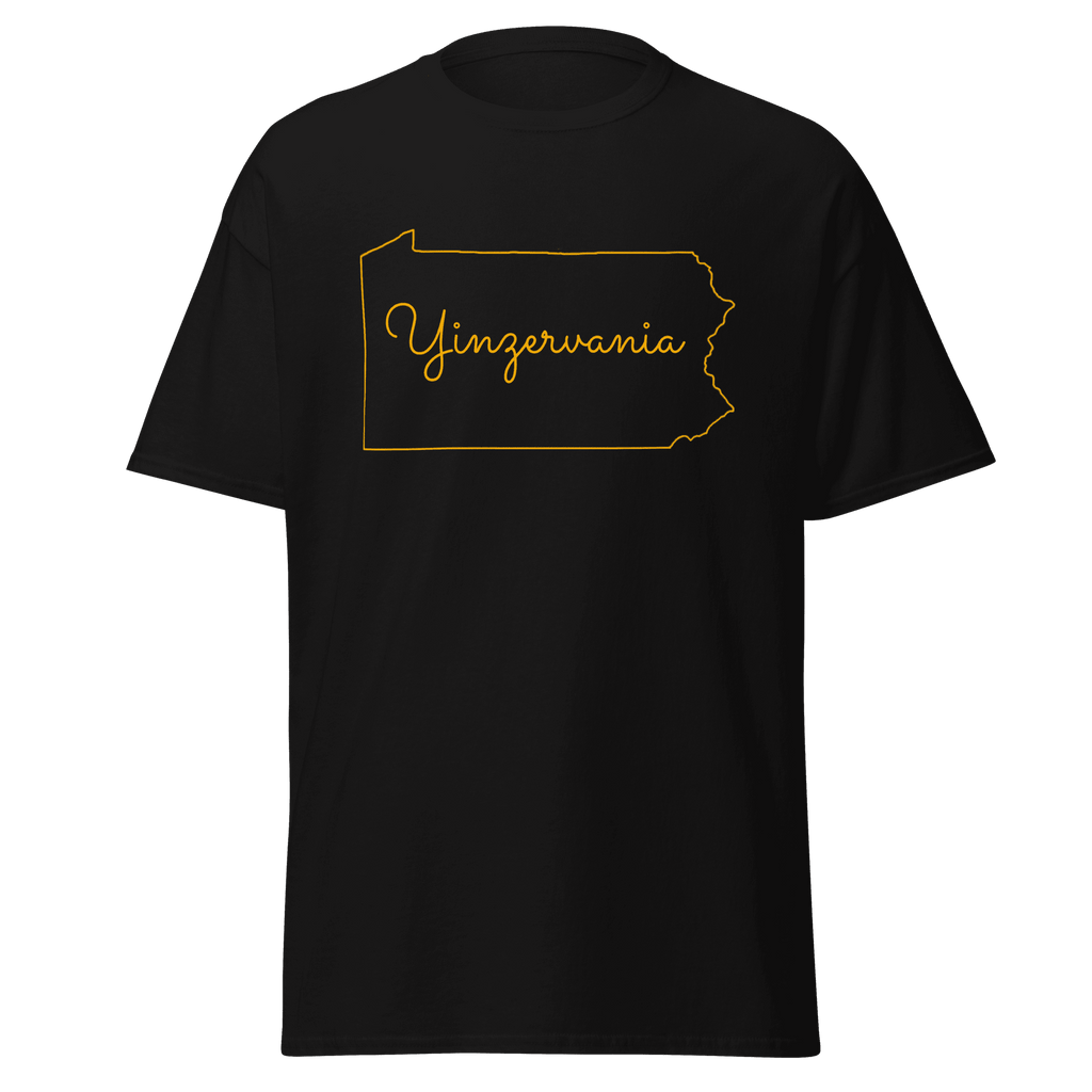 Yinzervania T-Shirt Pittsburgh tee on black tee | Yinzergear