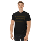 Yinzervania T-Shirt Pittsburgh tee on black tee mockup view | Yinzergear