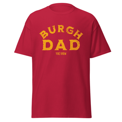 Burgh Dad T-Shirt Yinzergear Cardinal S 