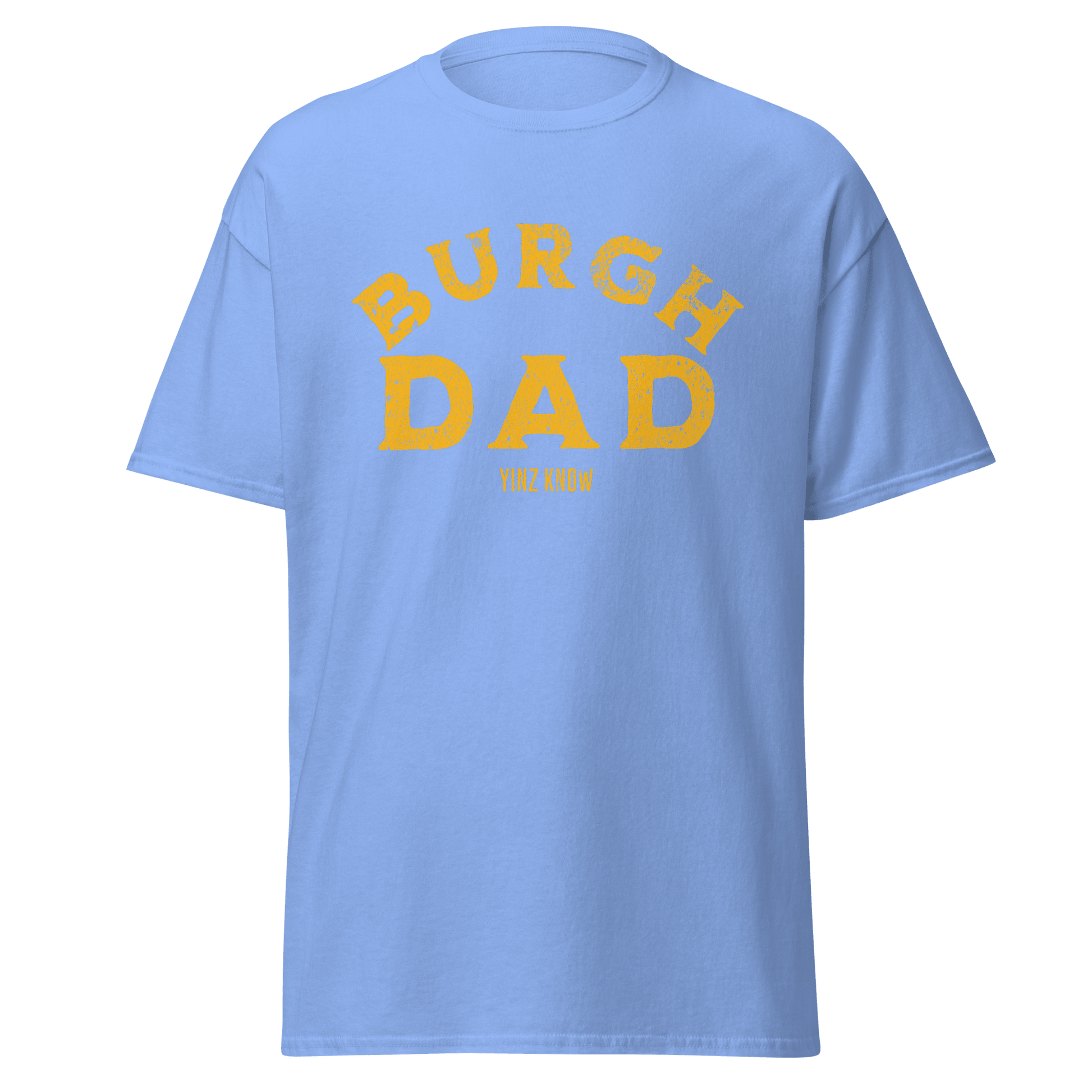 Burgh Dad T-Shirt Yinzergear Carolina Blue S 