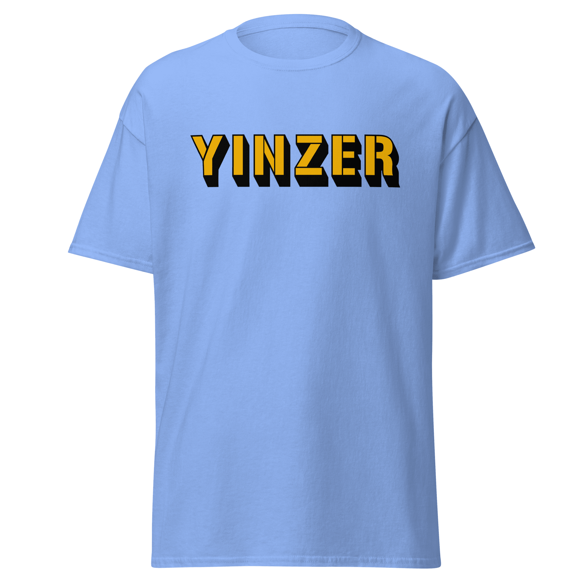 Yinzer T-Shirt Pittsburgh tee on blue tee | Yinzergear