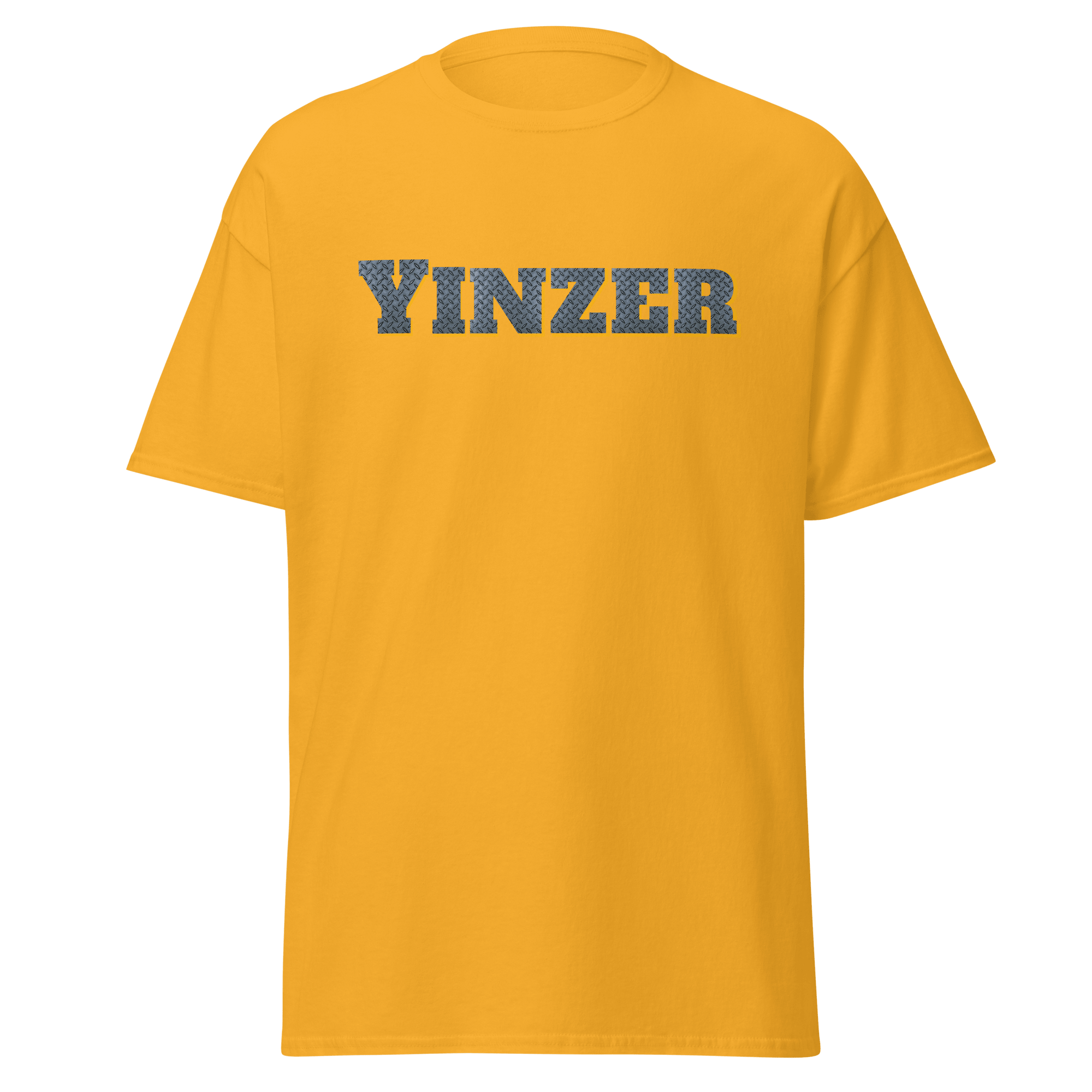 Steel Yinzer T-Shirt Pittsburgh tee on gold tee | Yinzergear