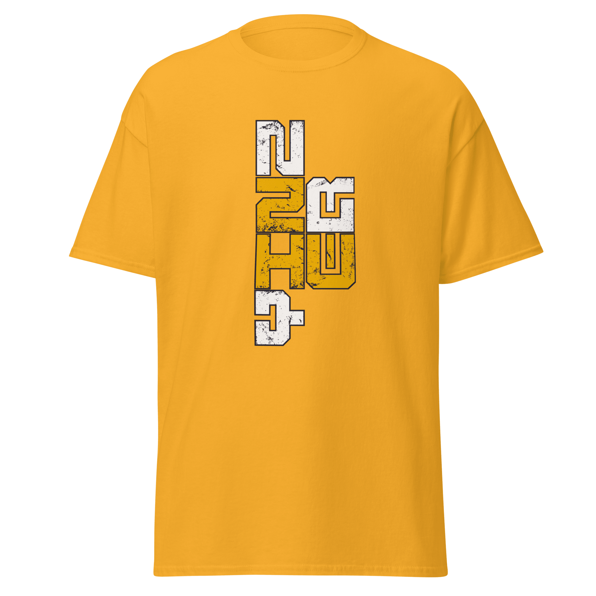 Yinzer Pittsburgh Proud 412 T-shirt on gold tee | Yinzergear