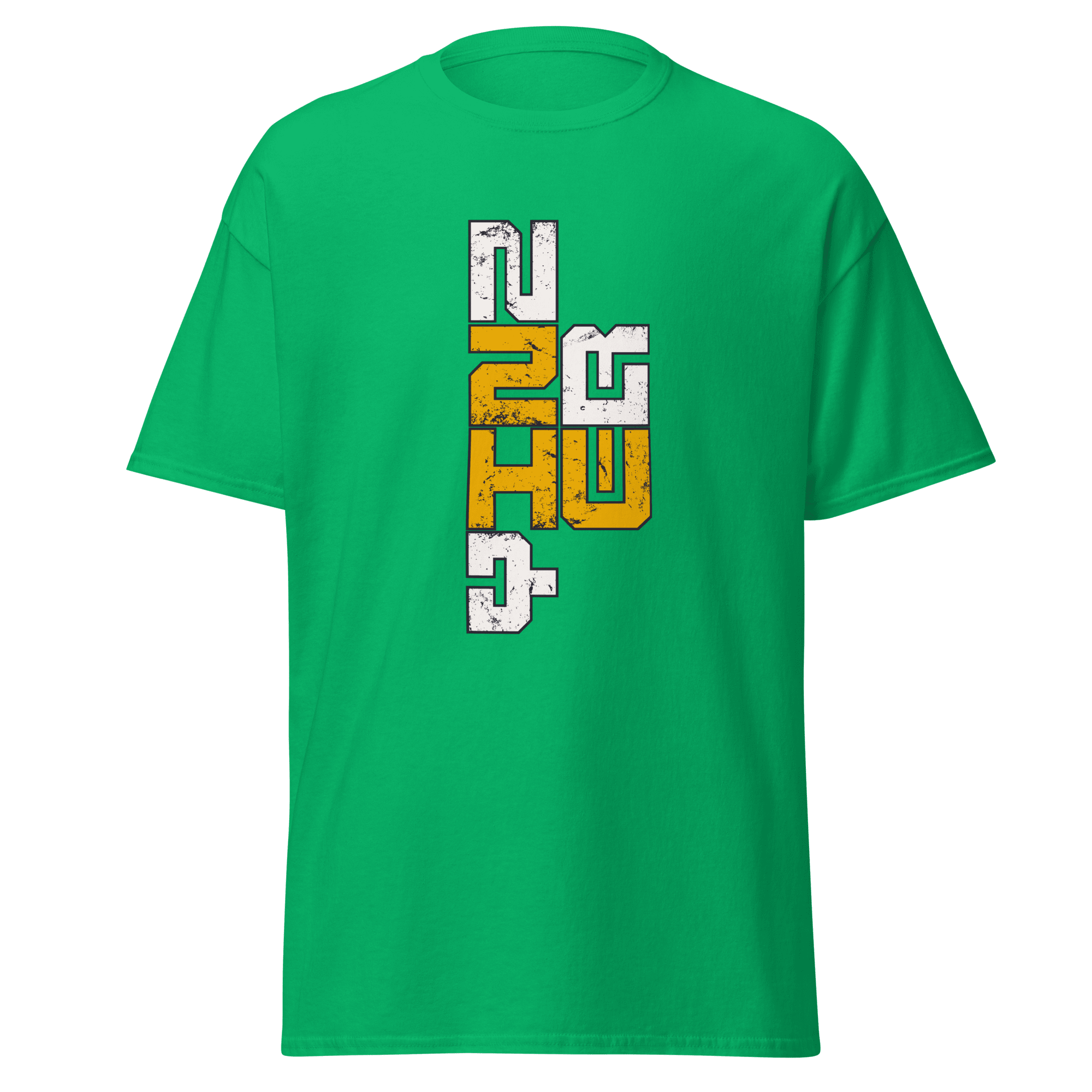 Yinzer Pittsburgh Proud 412 T-shirt on irish green tee | Yinzergear