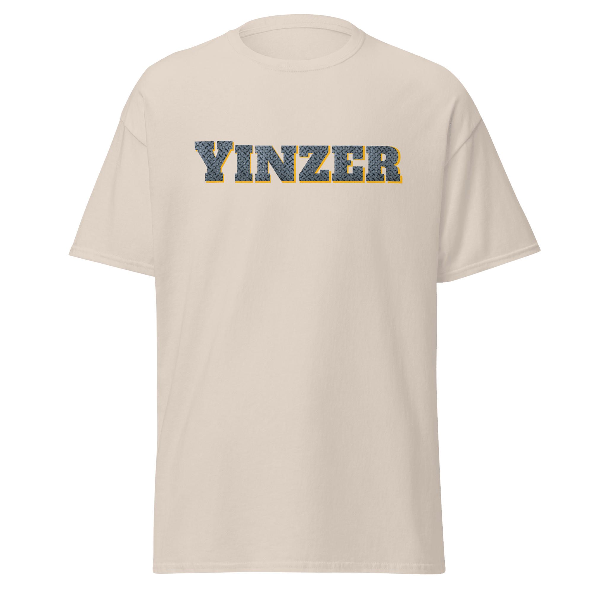 Steel Yinzer T-Shirt Pittsburgh tee on natural tee | Yinzergear