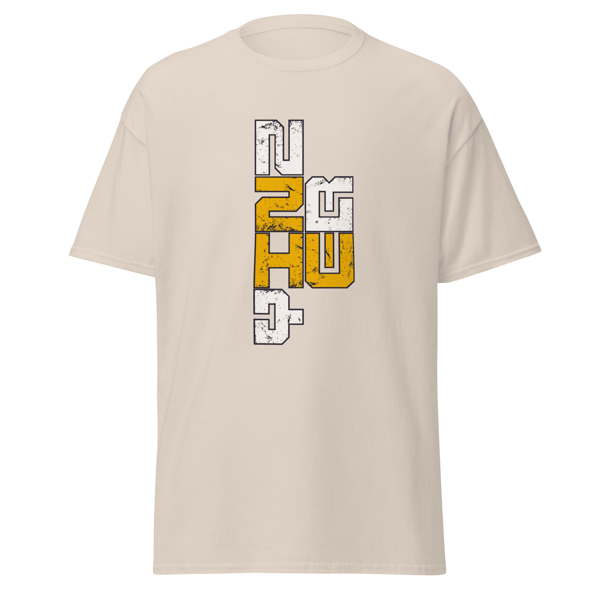 Yinzer Pittsburgh Proud 412 T-shirt on natural tee | Yinzergear
