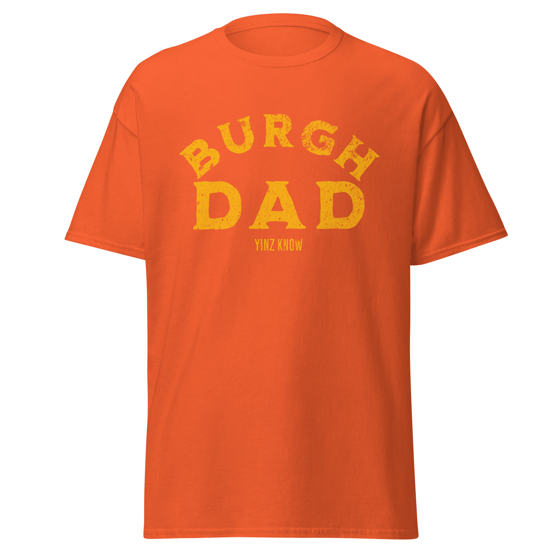 Burgh Dad T-Shirt Yinzergear Orange S 