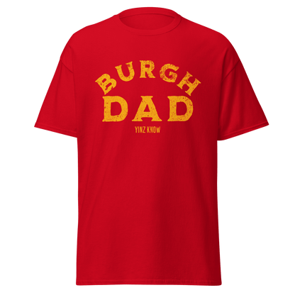 Burgh Dad T-Shirt Yinzergear Red S 