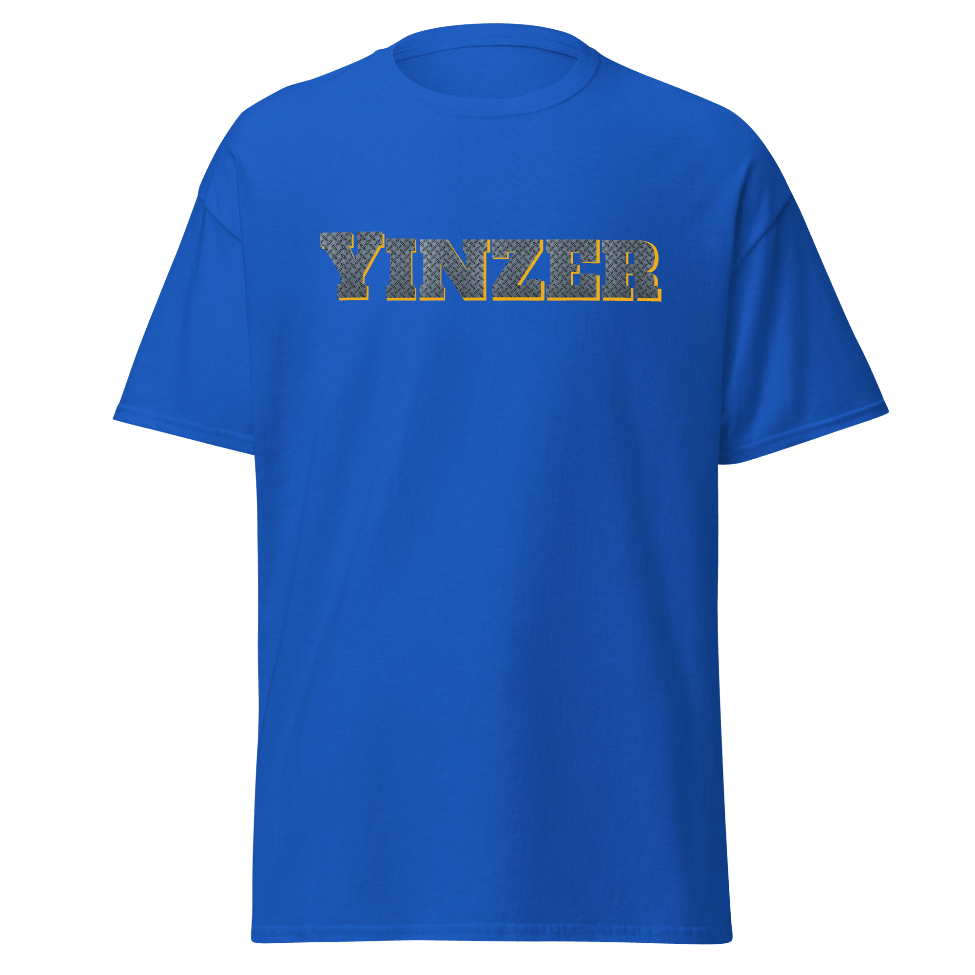 Steel Yinzer T-Shirt Pittsburgh tee on royal tee | Yinzergear