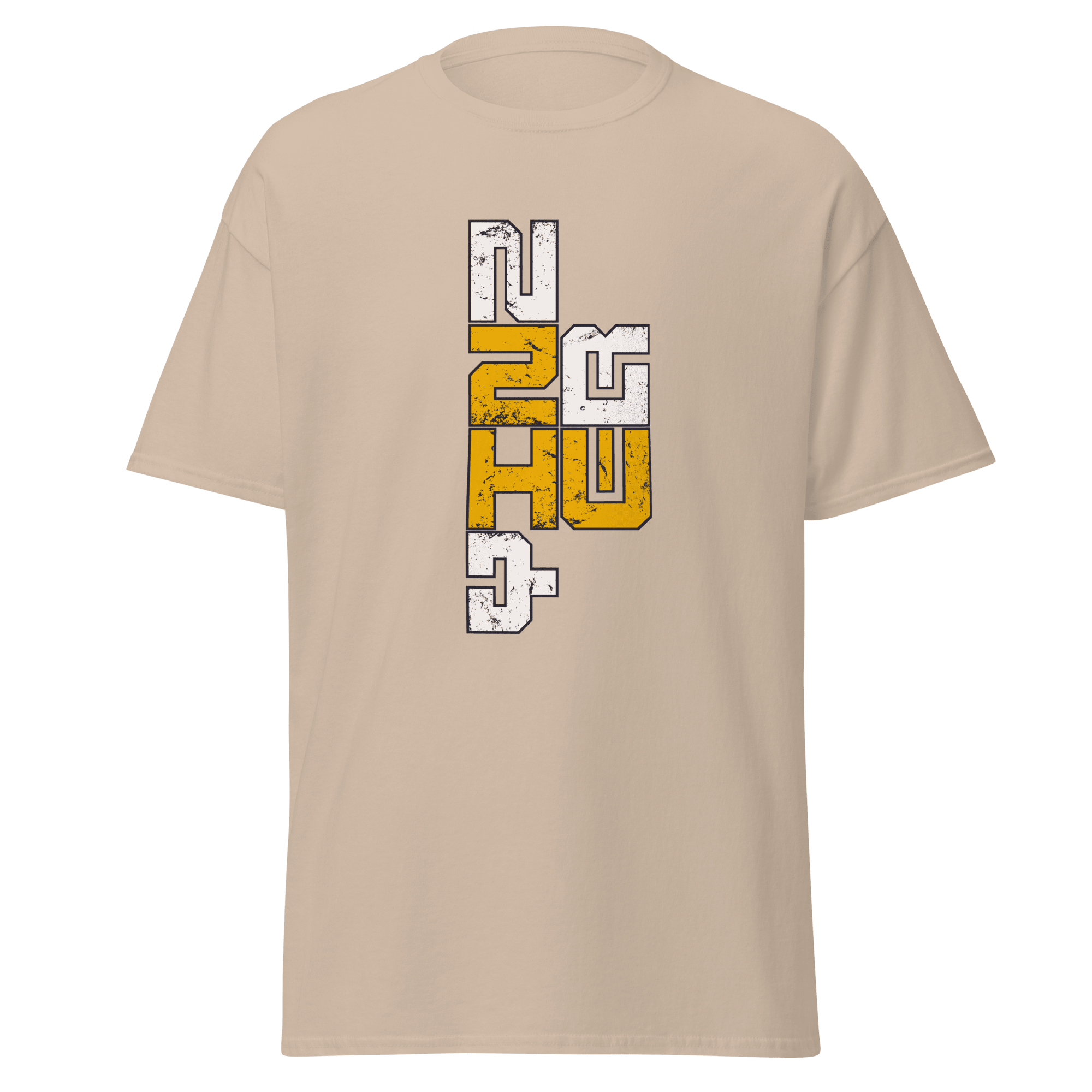 Yinzer Pittsburgh Proud 412 T-shirt on sand tee | Yinzergear