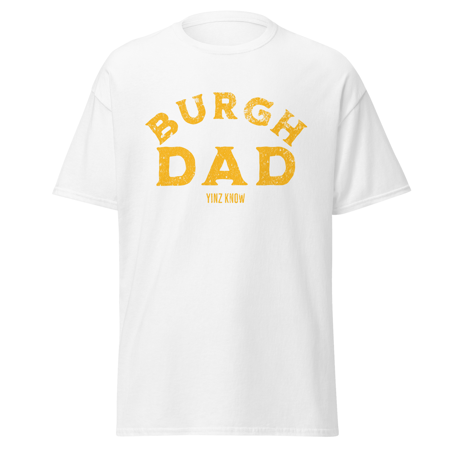 Burgh Dad T-Shirt Yinzergear White S 