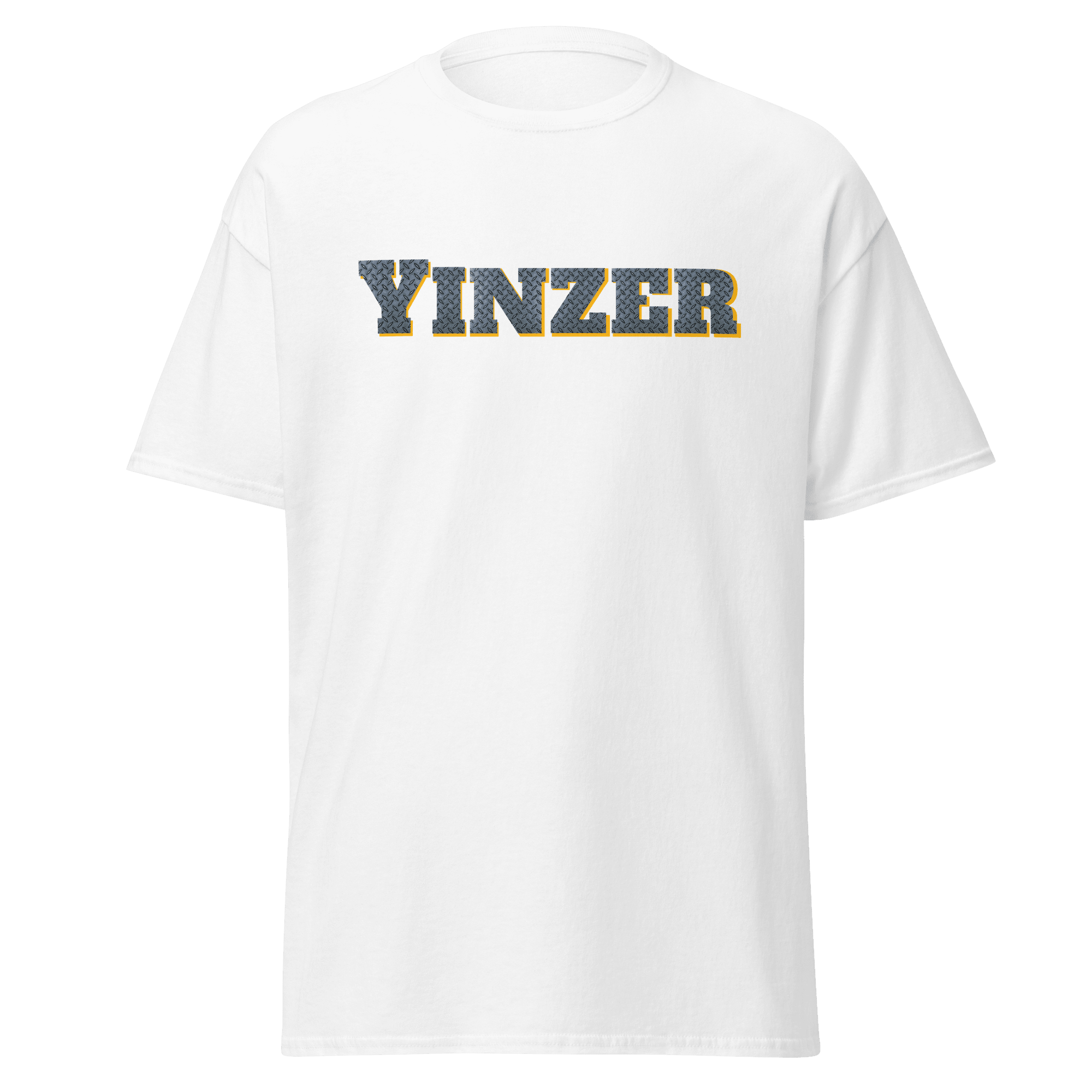 Steel Yinzer T-Shirt Pittsburgh tee on white tee | Yinzergear