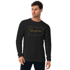 Yinzervania Long Sleeve Shirt Pittsburgh long sleeve shirt on black long sleeve shirt mockup view | Yinzergear