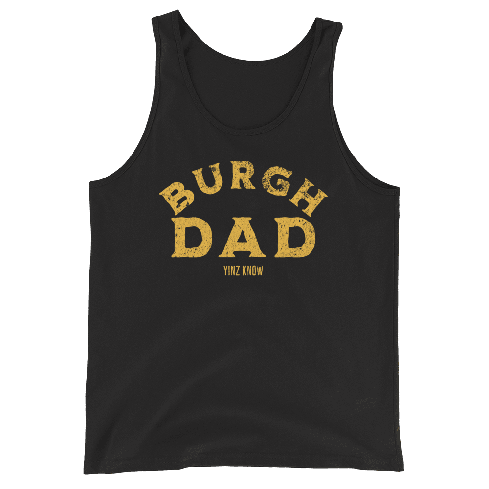 Burgh Dad Tank Top Yinzergear XS Black 