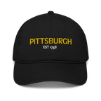 Pittsburgh Est. 1758 Embroidered Baseball Hat in black | Yinzergear