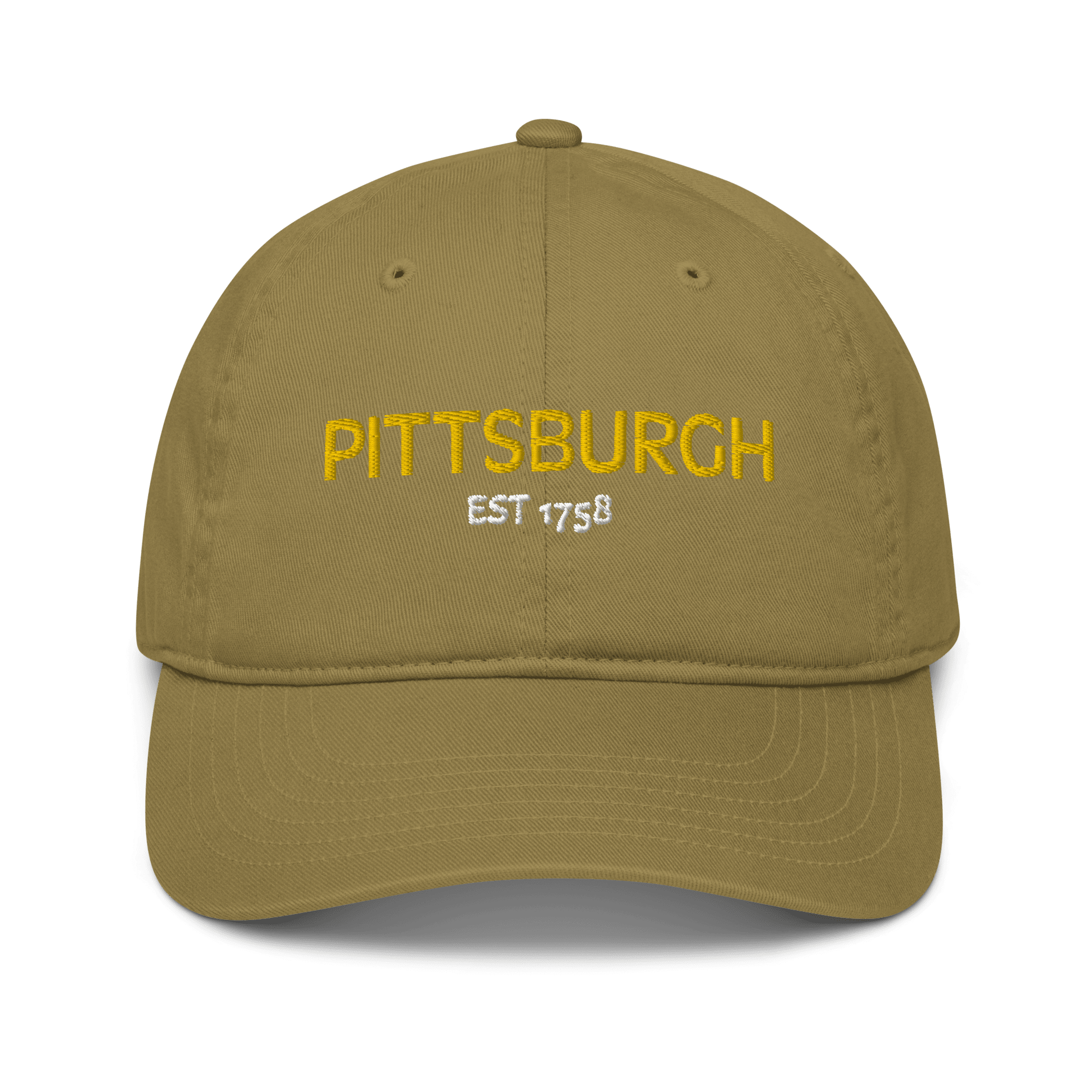 Pittsburgh Est. 1758 Embroidered Baseball Hat product image alternate view 3 | Yinzergear