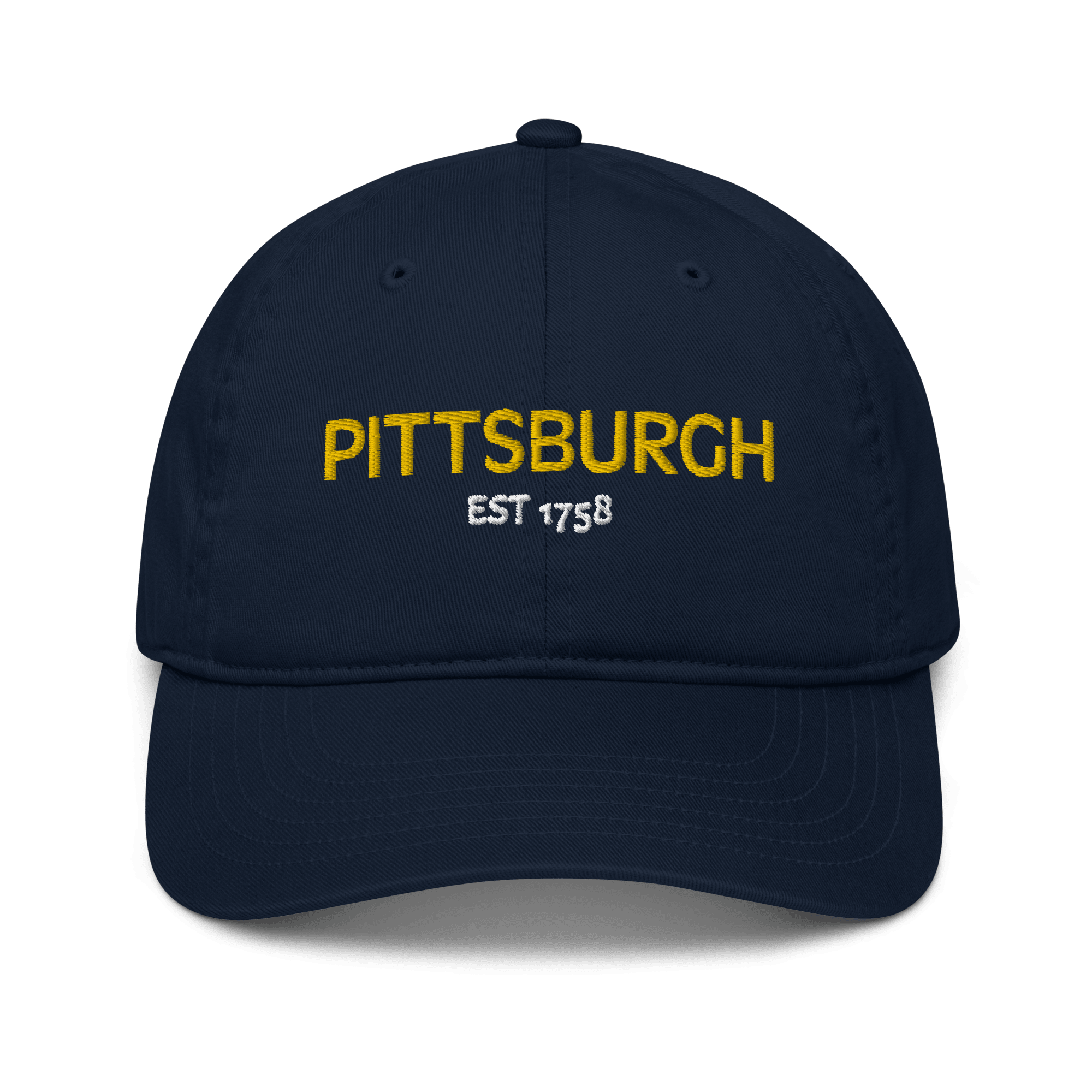 Pittsburgh Est. 1758 Embroidered Baseball Hat product image | Yinzergear